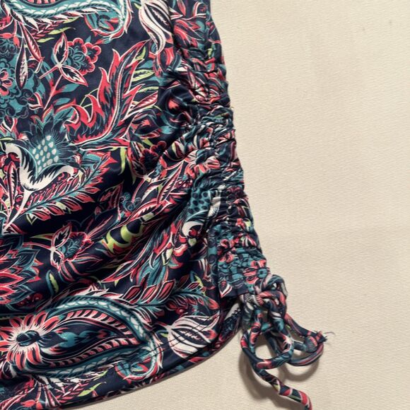 Caribbean Joe Women's UPF 30+ Long Sleeve Rashguard Swim Shirt  Paisley Floral - Picture 5 of 7